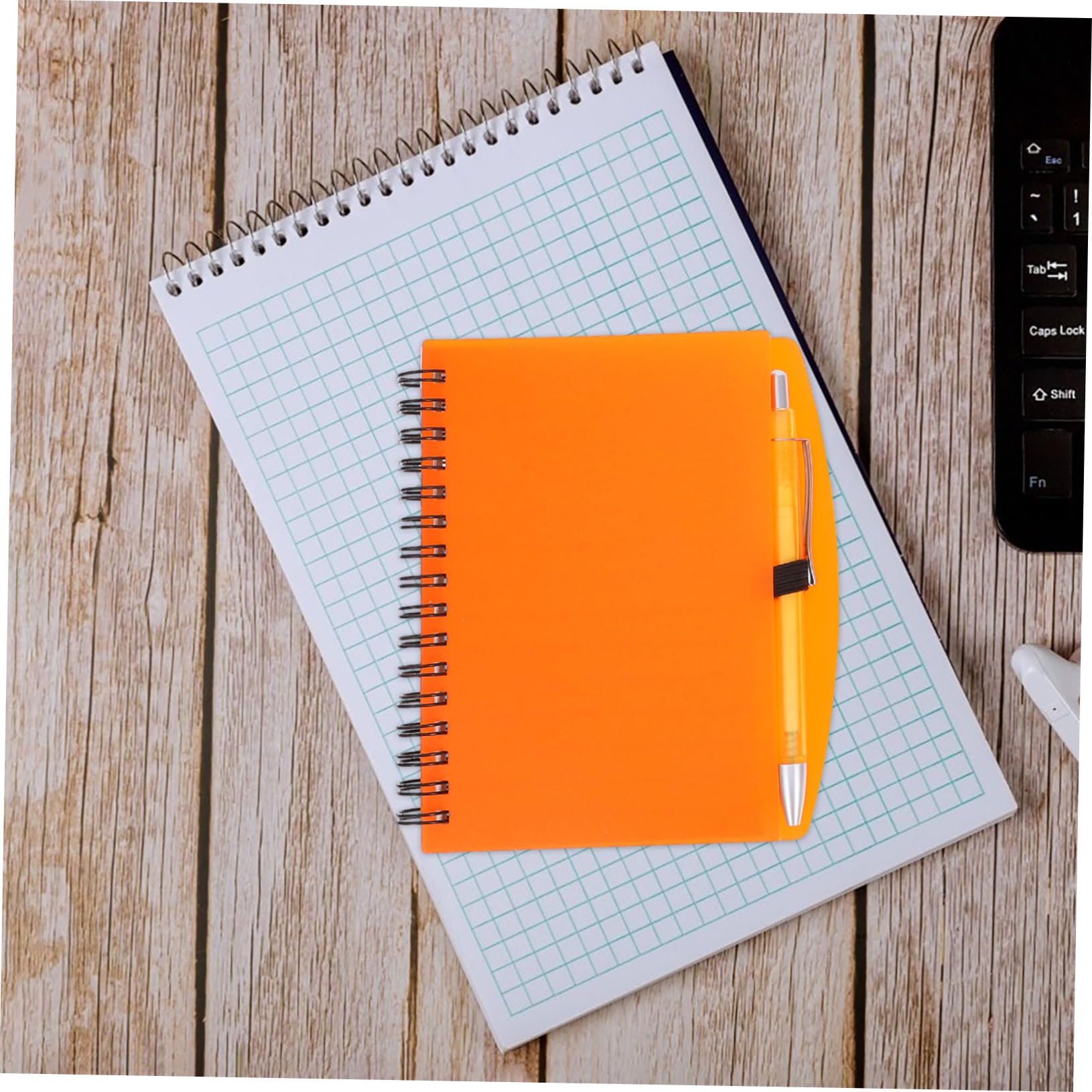 Housoutil Cuaderno Organizador de Espiral, 3 Cuadernos de Notas para Estudiantes y Trabajo, Papel 3 Bolígrafos, Fácil de Llevar