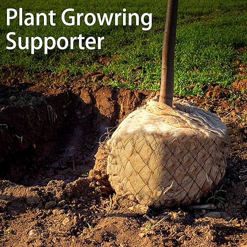 Miniatura 5 de Bolsas grandes de arpillera de yute natural de 20 x 30 pulgadas, bolsas de arpillera reutilizables para cultivar plantas, soportes para verduras de