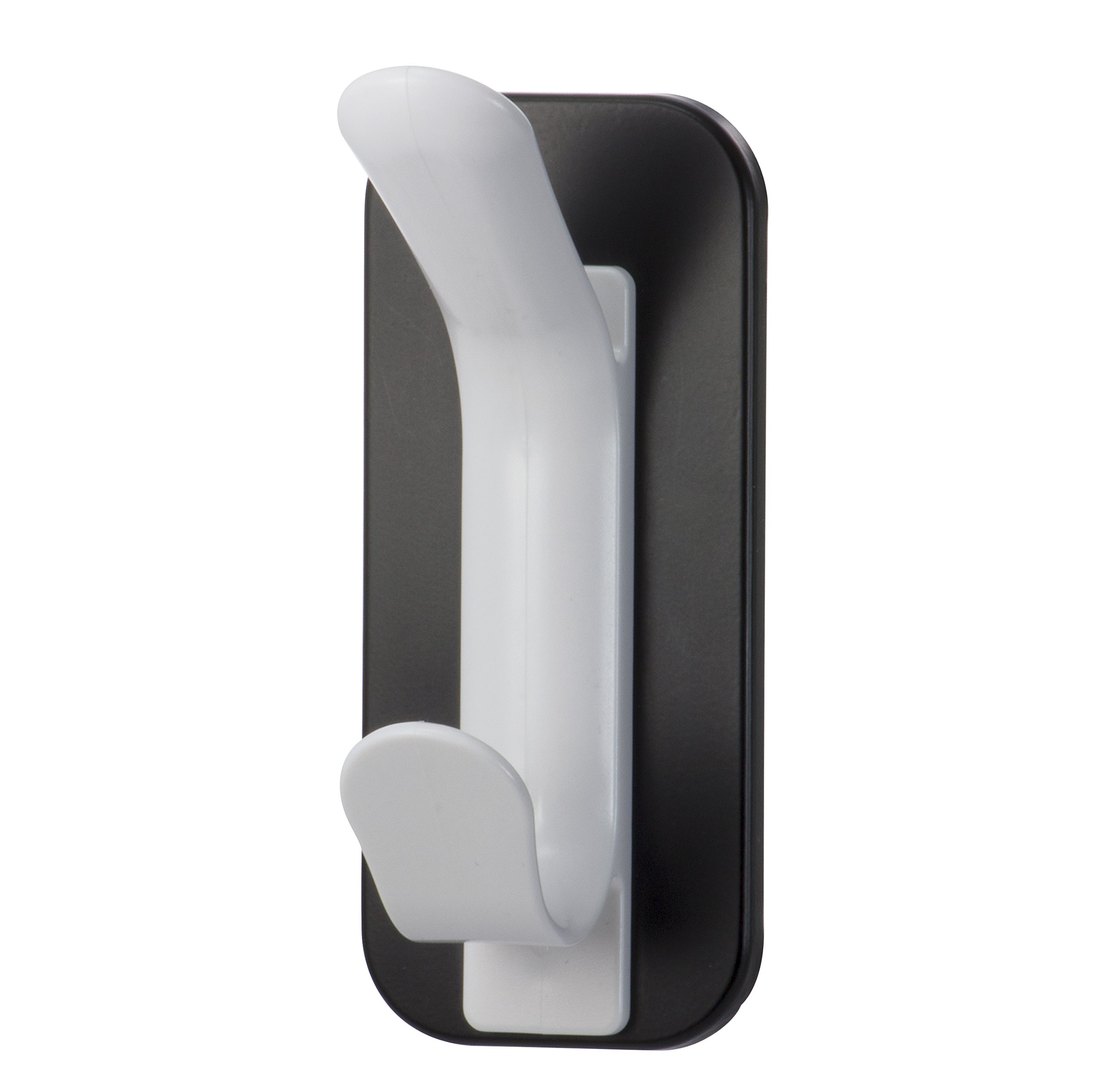 OfficemateMagnet Plus Magnetic Double Coat Hook, Black/White (92522)