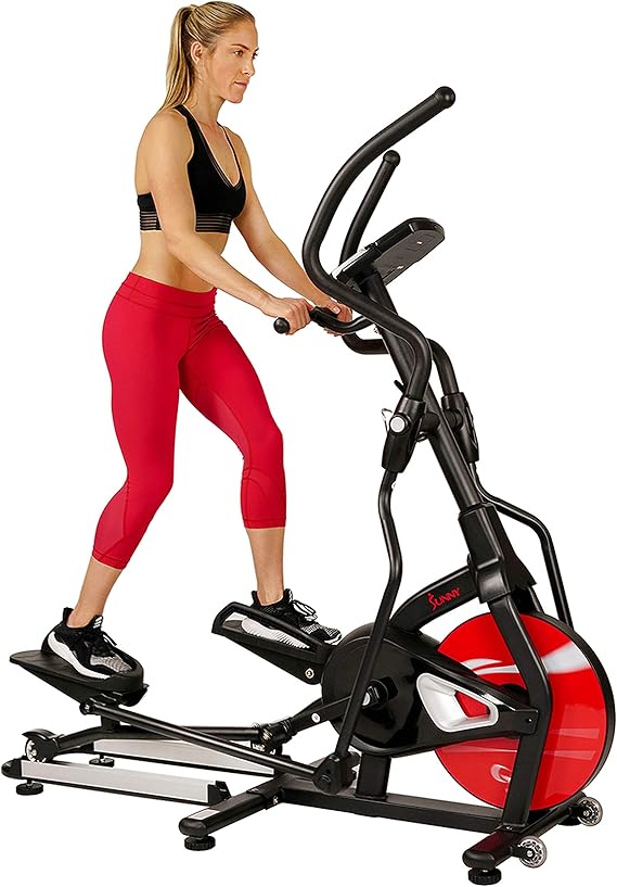 Sunny Health & Fitness Trainer Elliptical Machine w/LCD