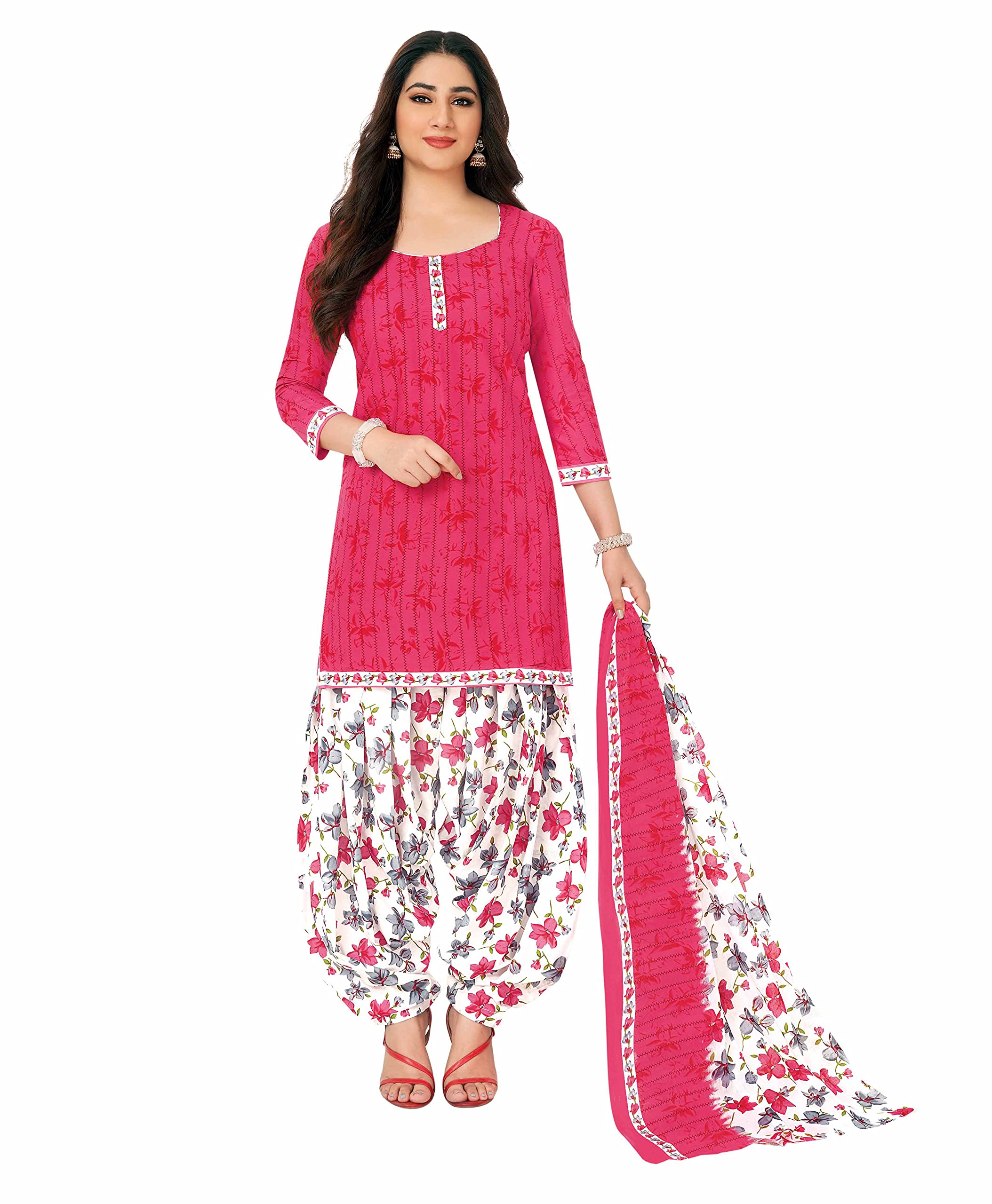 MiraanCotton Printed Readymade Salwar Suit For Women (MIRAANSGPRI920)