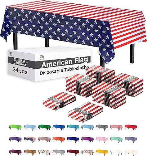 Exquisite Paquete de 24 manteles de plástico color azul aguamarina, 54 x 108 pulgadas, mantel desechable para fiestas, mantel redondo, manteles Exquisite Paquete de 24 manteles de plástico color azul aguamarina, 54 x 108 pulgadas, mantel desechable para fiestas, mantel redondo, manteles