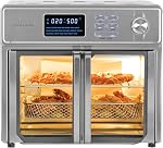 Kalorik MAXX® Numérique Air Fryer Oven, 26 Quart, 10-in-1 Four à grille-pain de comptoir & Air Apéritif Combo-21 Préréglages jusqu'à 500 Degrés, y compris 9 Accessoires & Livre de cuisine, 26-Quart, Acier inoxydable