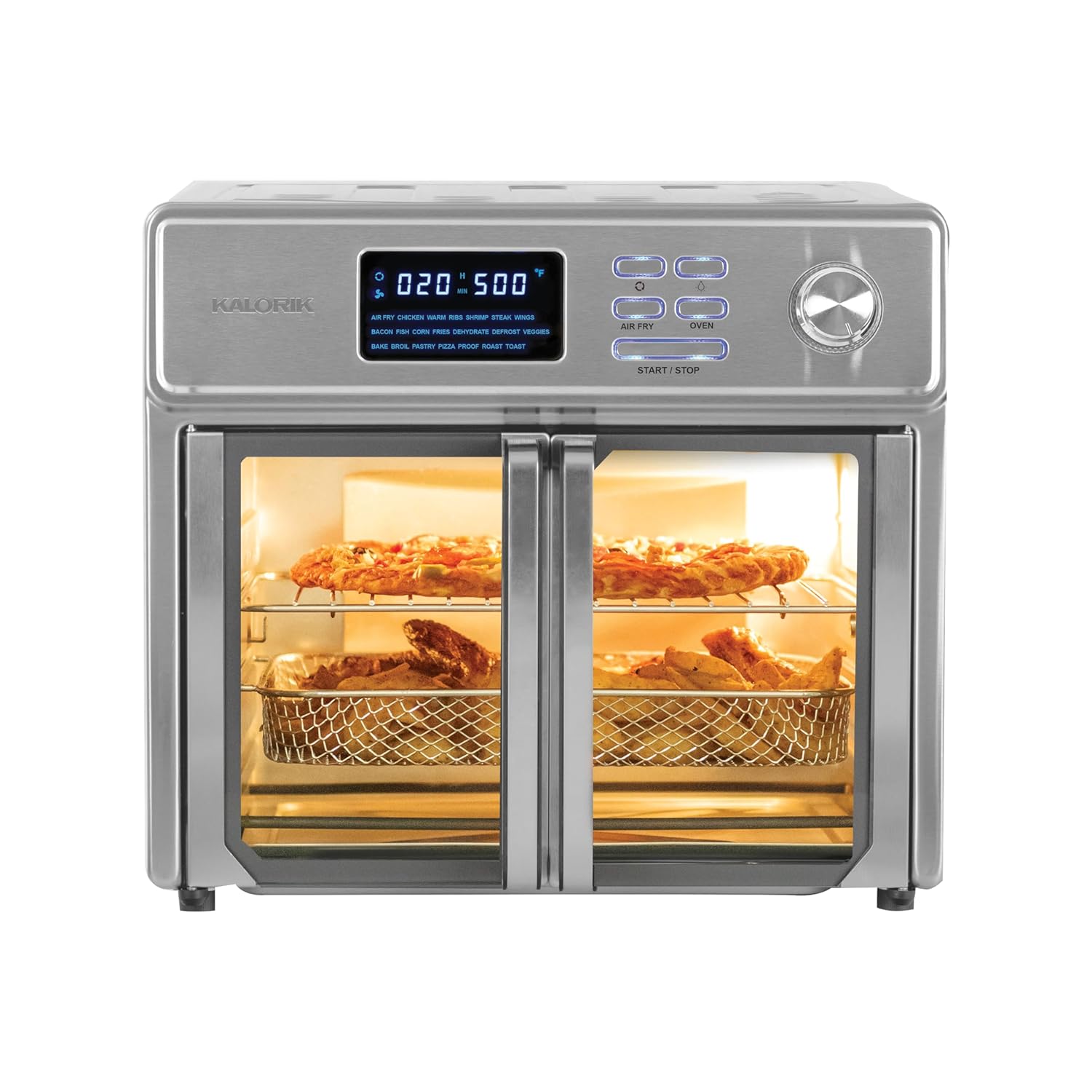Kalorik MAXX Air Fryer Oven 26 Quart 10-in-1 Countertop Toaster Oven Air Fryer Combo - Fry Bake Roast