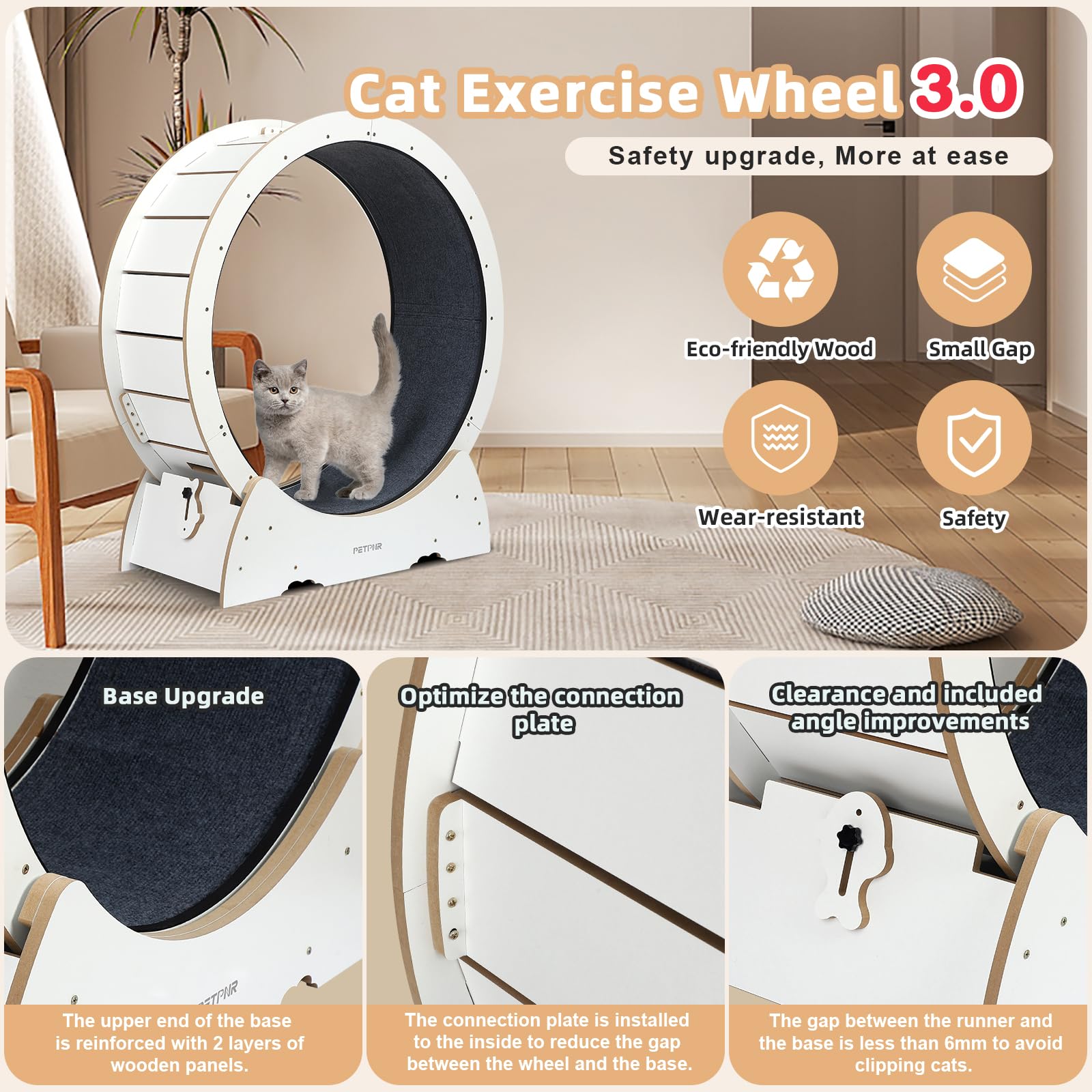 Amazon | キャットホイール PETPNR 猫 回し車 室内飼い猫の運動不足