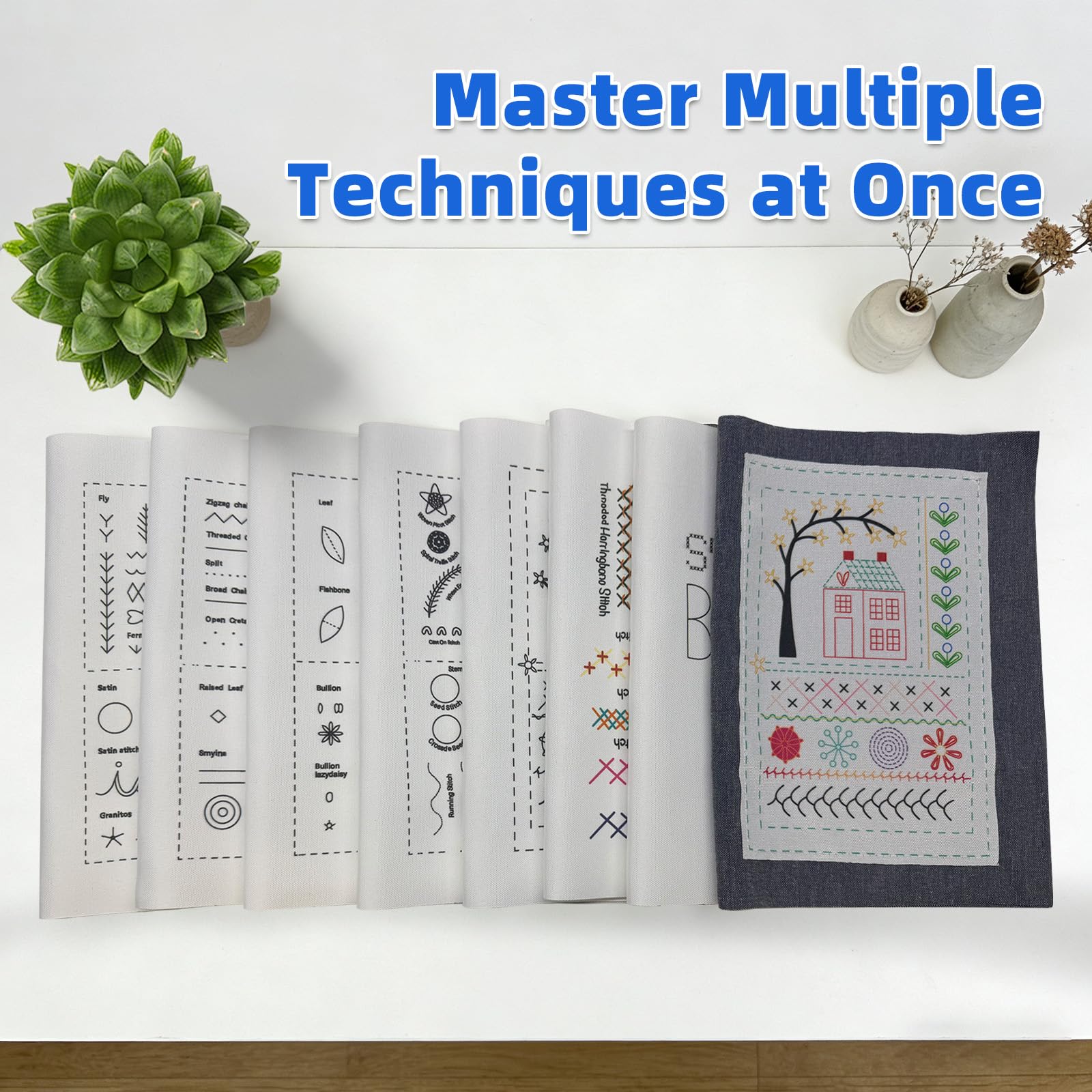 Amazon.com: 2026 New Embroidery Stitch Book Kit,Portable All