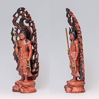 Amazon｜仏像 赤不動明王 15.5cm （彩色仕上げ） 仏師：牧田秀雲