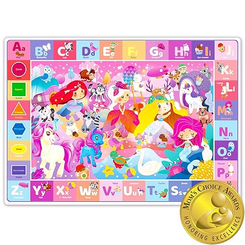 QUOKKA Tapetes de juego para bebés y niños pequeños, tapete de juego ABC para niños, bebés y bebés, felpa súper suave, extra gruesa (0.3in) alfombra