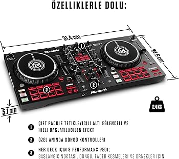 Numark Mixtrack Pro FX 2 Deck DJ Controller : Amazon.com.tr: Müzik