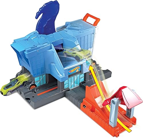 Hot Wheels - Juego de pista para autos modelo Gator Garage Attack