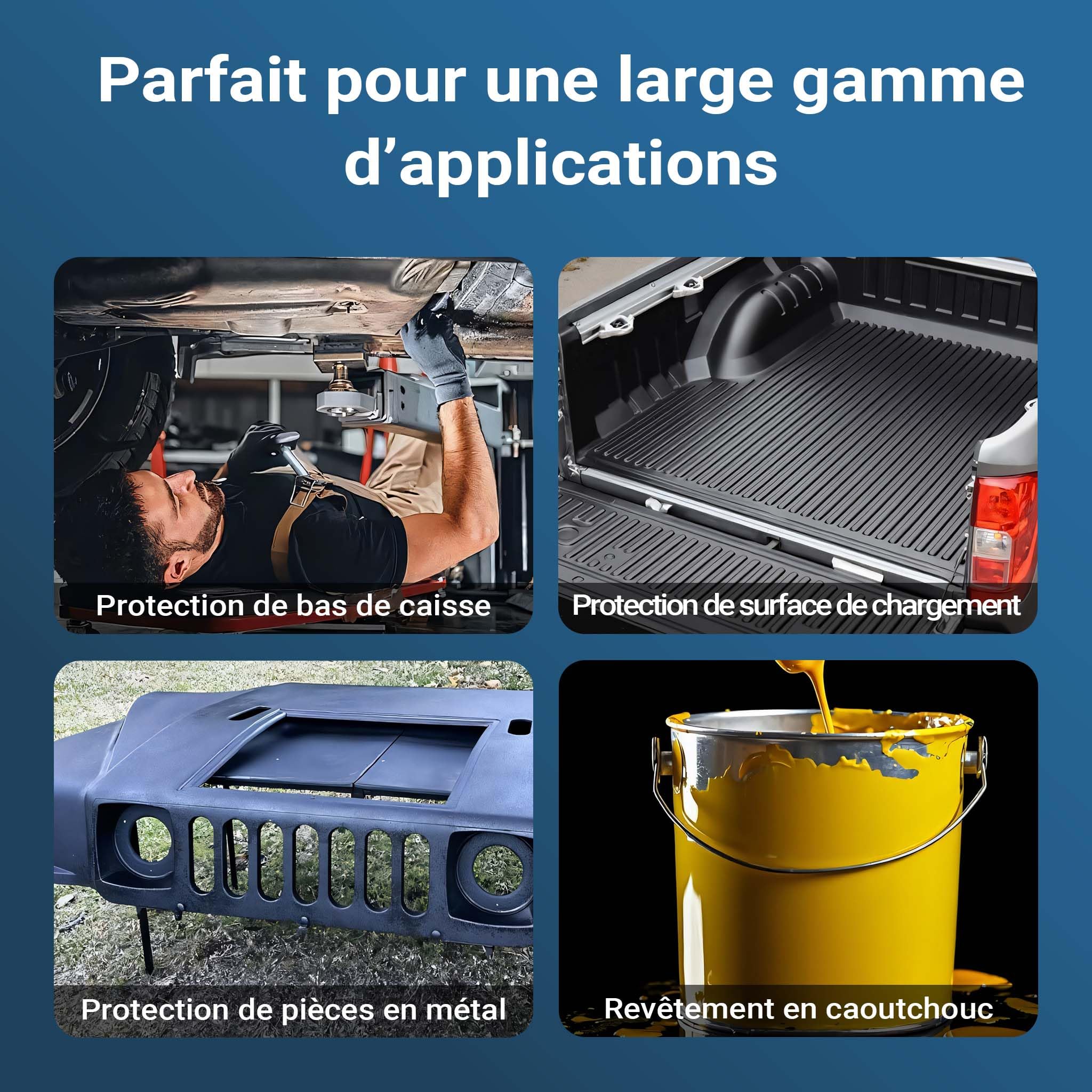 Wiltec Pistolet pneumatique à godet – 1100 ml / 4-6bars – avec Buse coudée ronde – Pulvérisateur pour cavités et protection des dessous de caisse