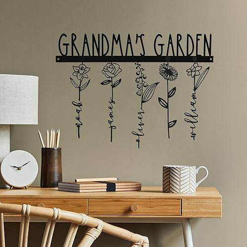 Our Family Garden - Home Decor Family Mothers Day Wall Decor Family Sign Wall Decor Wall Decor Family Sign Mothers Day Gifts for Mom Custom Name