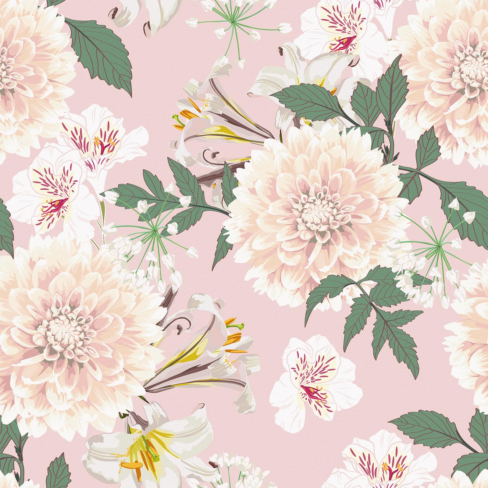 Mangoloo Dog Wallpaper 17.5"x102" Cute Puppy Animal Wallpaper Adhesive