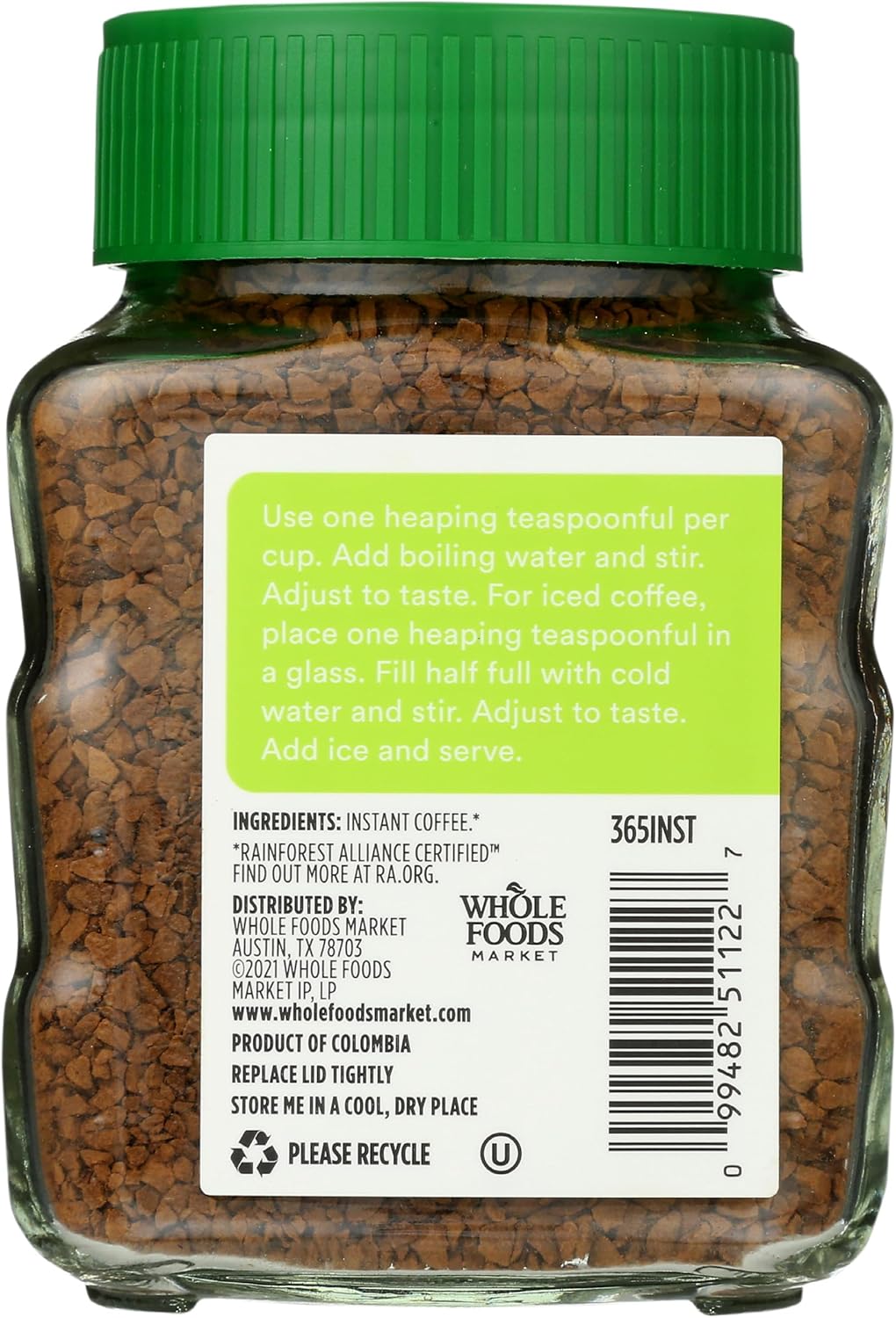 , Decaf Instant Coffee, Dark Vienna Roast, Swiss