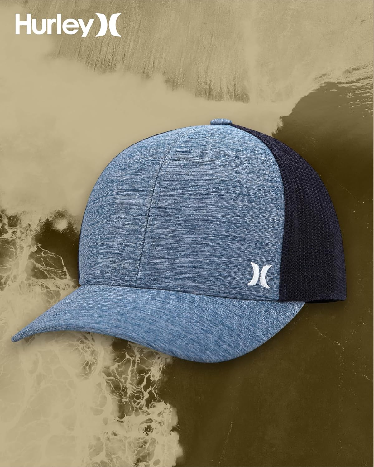 Hurley Men's Caps - Mini Icon Mesh Panel Baseball Cap - Fitted Hats for Men - Image 7