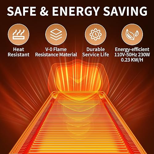 Miniatura 9 de Bandeja térmica eléctrica (L 32 x 12 pulgadas), calentadores de alimentos para fiestas, bufé con termostato y calefacción de superficie completa,