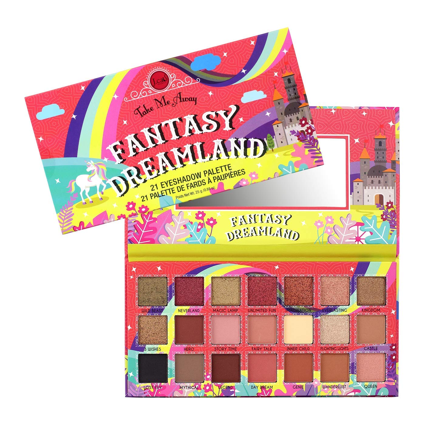Amazon.com : J.CAT BEAUTY Take Me Away 21 Eyeshadow Palette