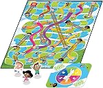Jeu de société Chutes et Échelles - Amusant pour les enfants à partir de 3 ans, 2-3 joueurs, gameplay classique (anglais et français)