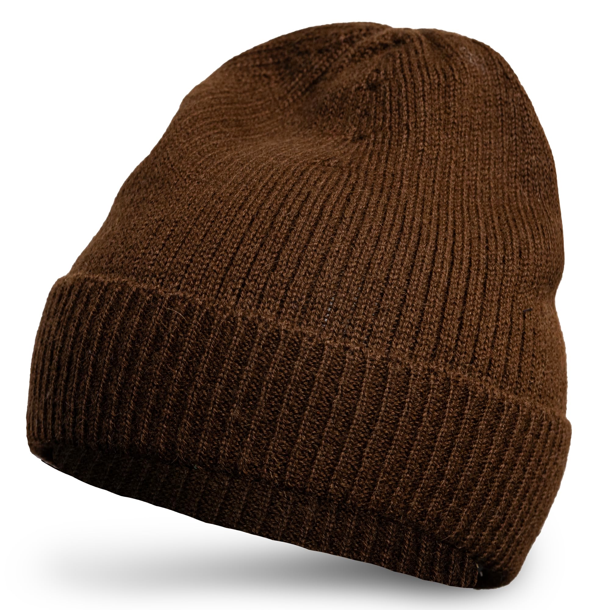 Alpaka Wollmütze aus 100% feinster Baby Alpaka Wolle – Gestrickte Mütze für Damen & Herren – Warm, weich und atmungsaktiv für Herbst & Winter
