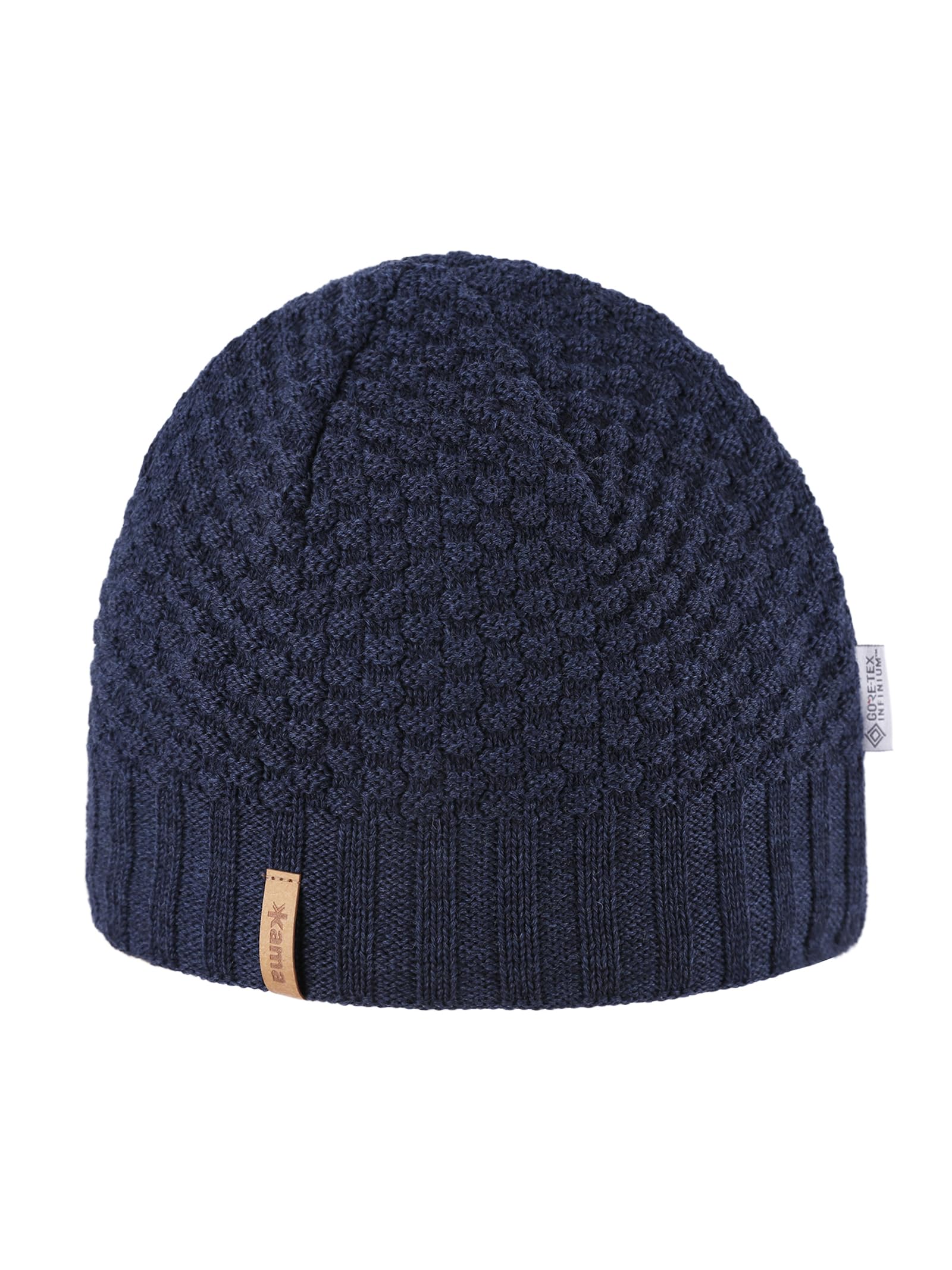 kama Strickmütze Merino AW63 aus 100% Feinster Merinowolle mit Winddichte Gore Windstopper I Hergestellt in EU