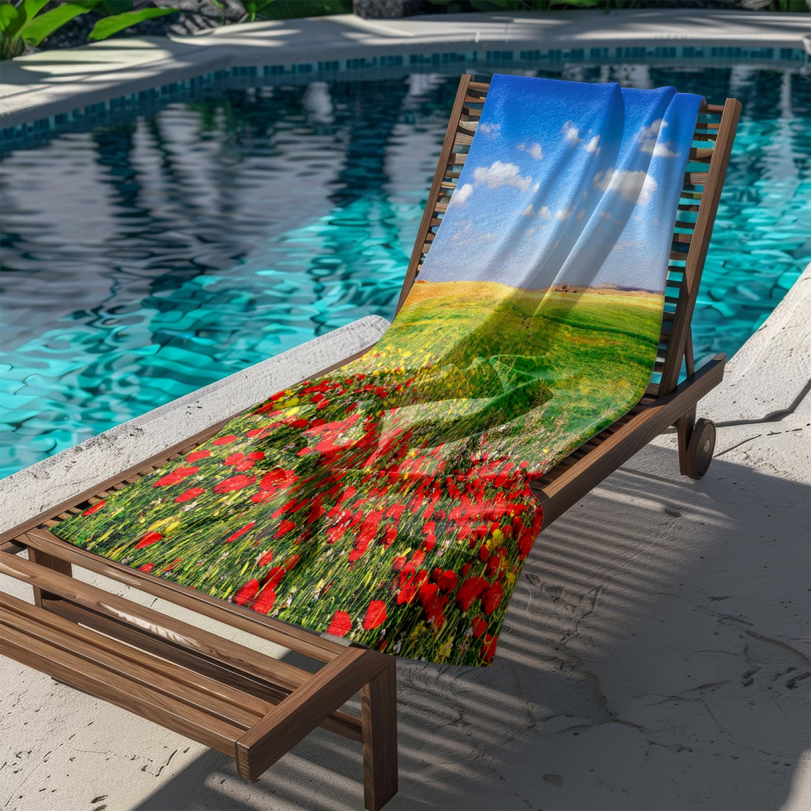 Strandtuch Grün Gelb Blau Mikrofaser Handtuch Tragbar Handtücher Groß Badetuch Sand Proof Badehandtuch Groß Ultraleicht Strandtuch XXL Schnelltrocknend Strandhandtuch Beach Towel 100x200cm