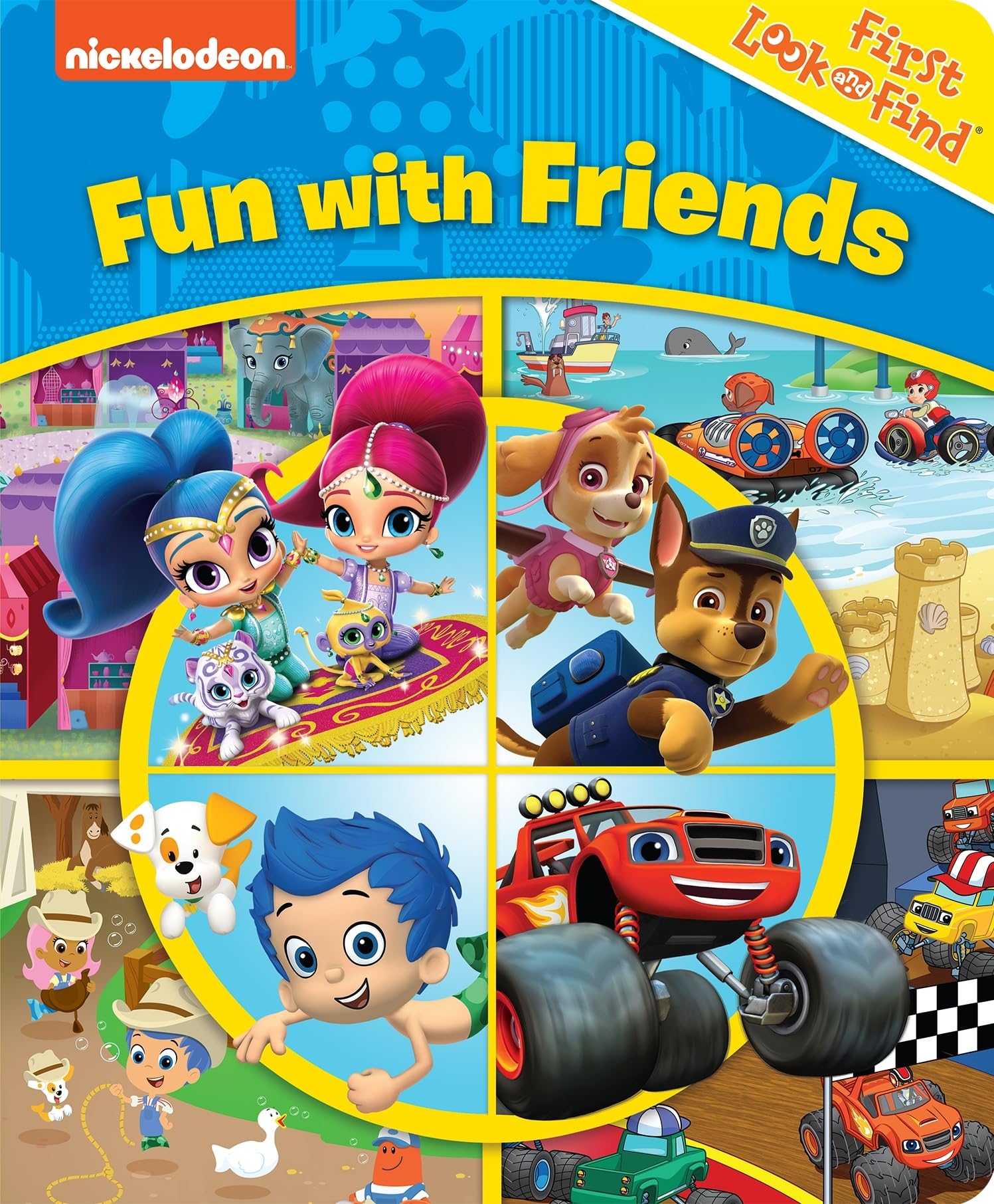 Nickelodeon PAW Patrol, Bubble Guppies, Blaze and More! - Fun with Friends First Look and Find - PI Kids Board book – Picture Book, October 31, 2017