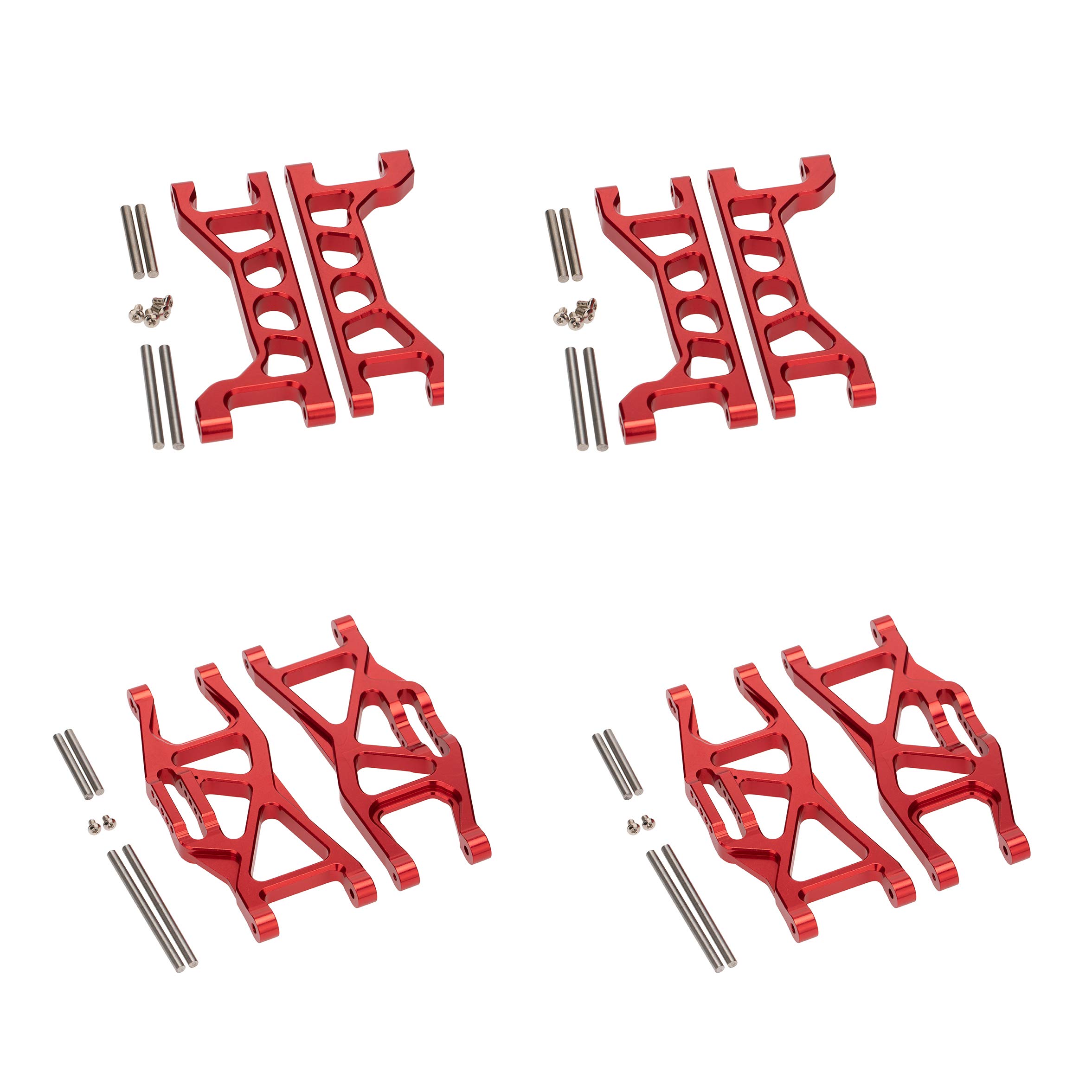 DKKY RC Suspension Arm RC Aluminum Alloy Upper and Lower Swing Suspension Arms Upgrade Part Fit for 