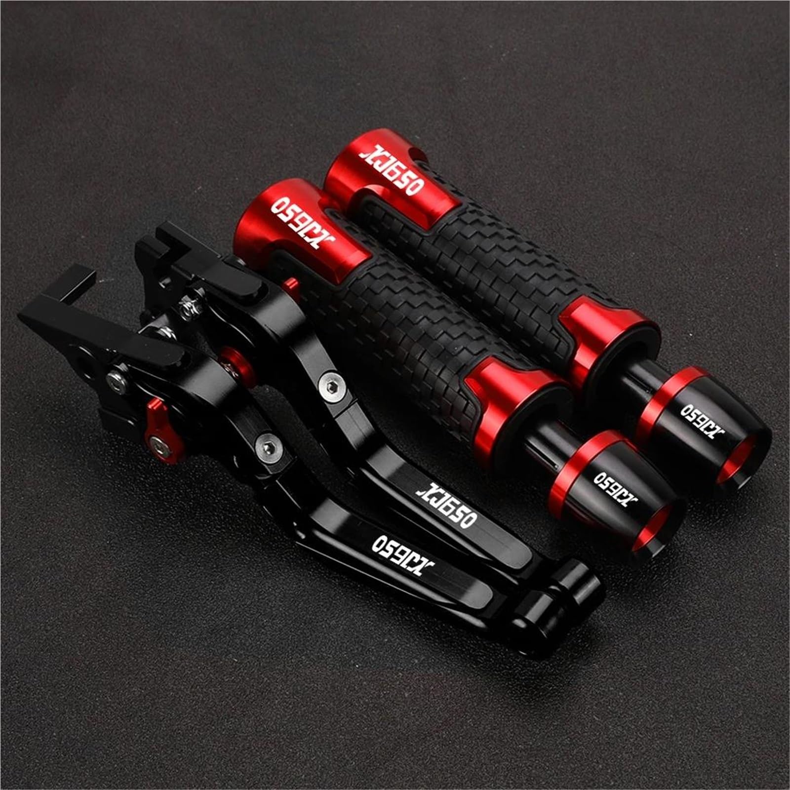 GQUIKGW Replace Motorcycle Handle Bar Extendable Folding Brake Clutch Lever Handlebar for Y-AMAHA for Turbo XJ650 1980-1985(Red 6)