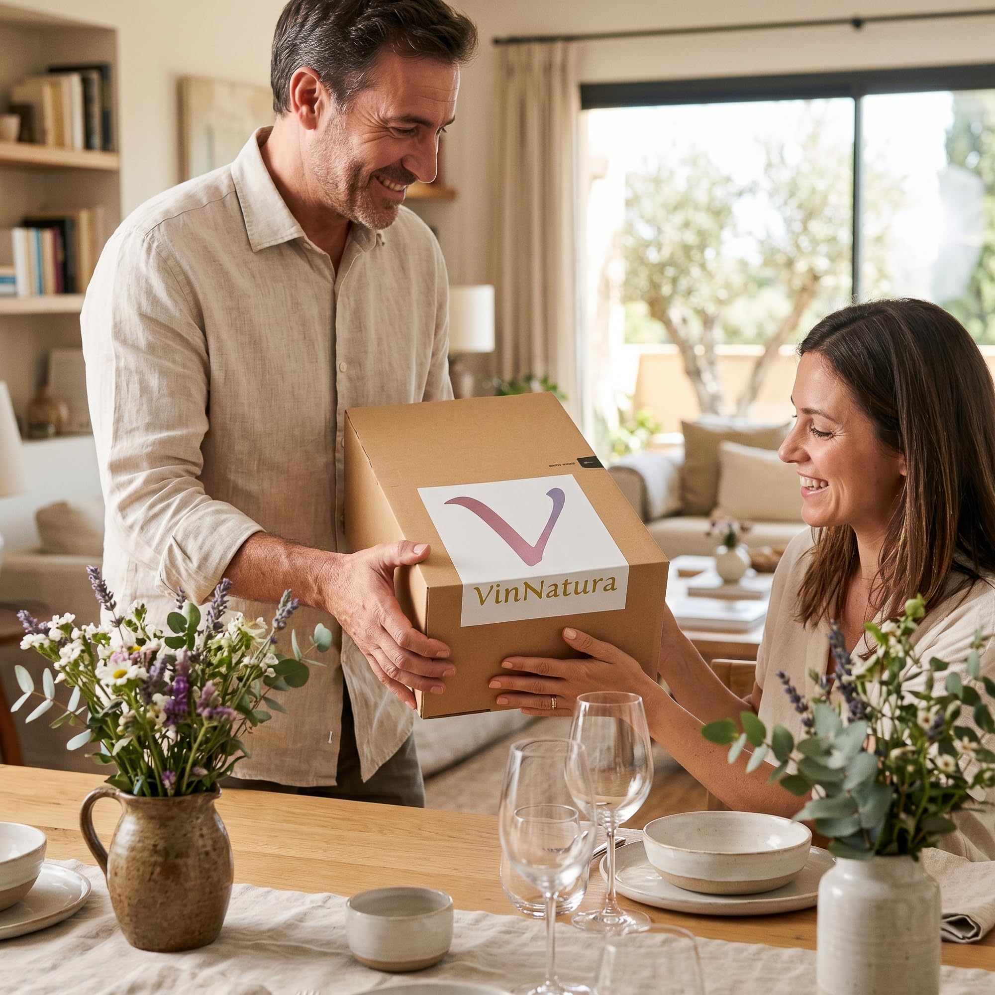 Caja Regalo Vegana Onza de VinNatura con Vino Rosado Natural | Cesta gourmet vegana, regalos para veganos, detalles de empresa inclusivos, celebraciones y tarjeta personalizable