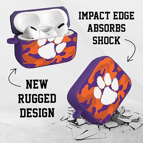 Miniatura 4 de AFFINITY BANDS Clemson Tigers Camo HDX - Funda compatible con Apple AirPods Pro