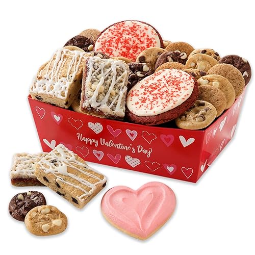 Mrs. Fields - Caja combinada de galletas In A Heartbeat, surtido con 24 galletas Nibblers del tamaño de un bocado, 4 barras de frutas, 2 galletas