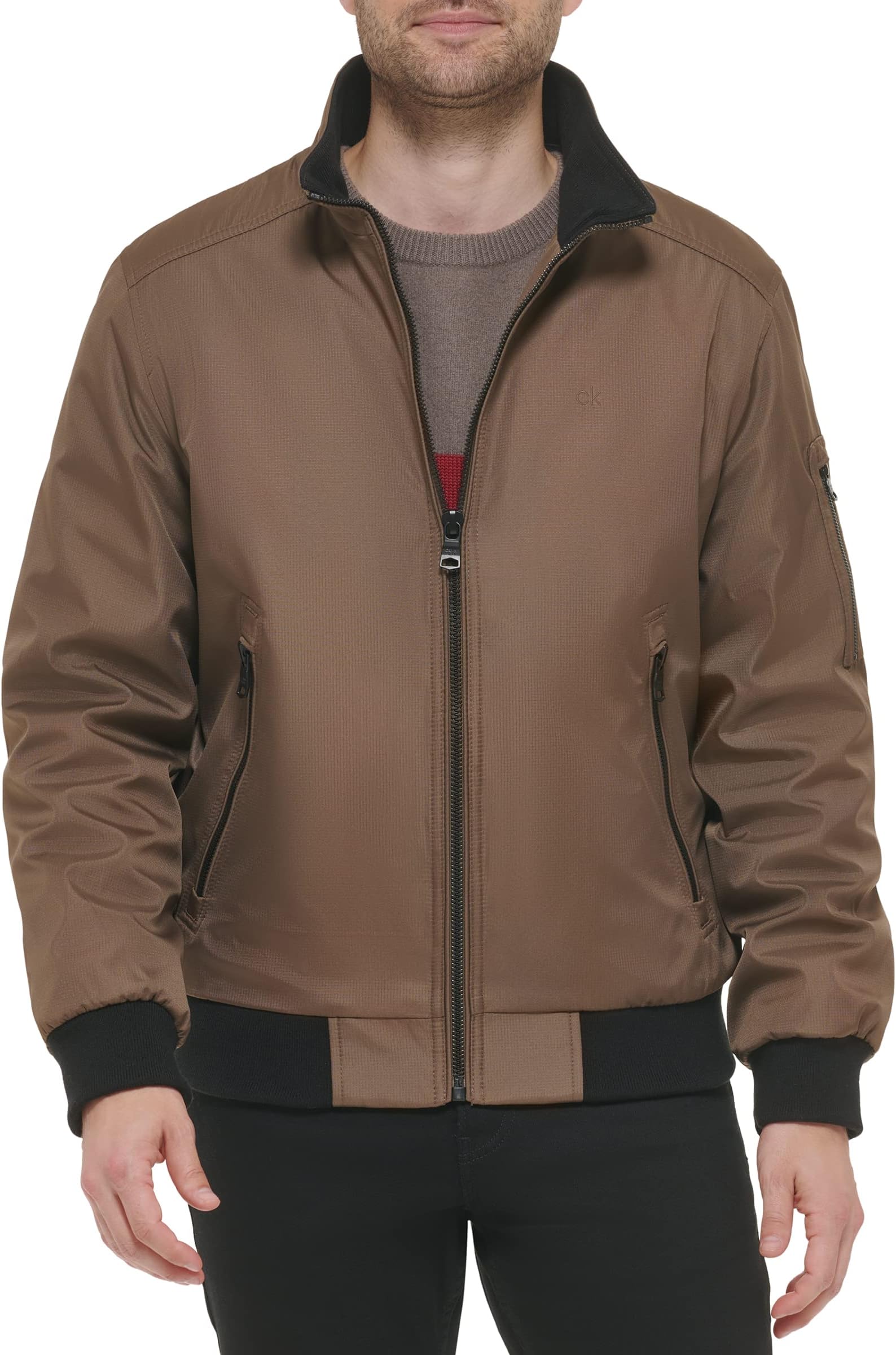 Calvin Klein Men's Winter Coats - Sherpa-lined Hooded Soft Shell Jacket Jacket