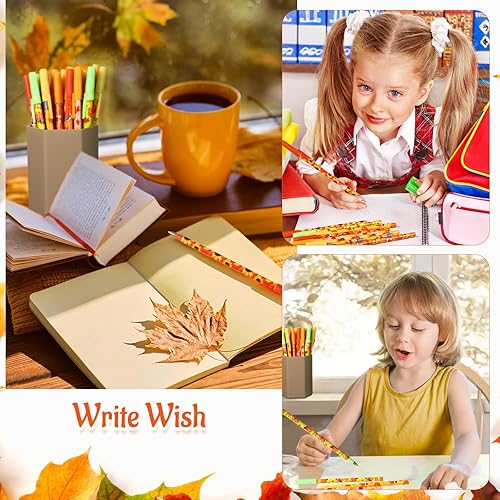 Miniatura 6 de Harloon 48 bolígrafos de Acción de Gracias a granel, bolígrafos de Acción de Gracias, regalos de fiesta de otoño para adultos, compañeros