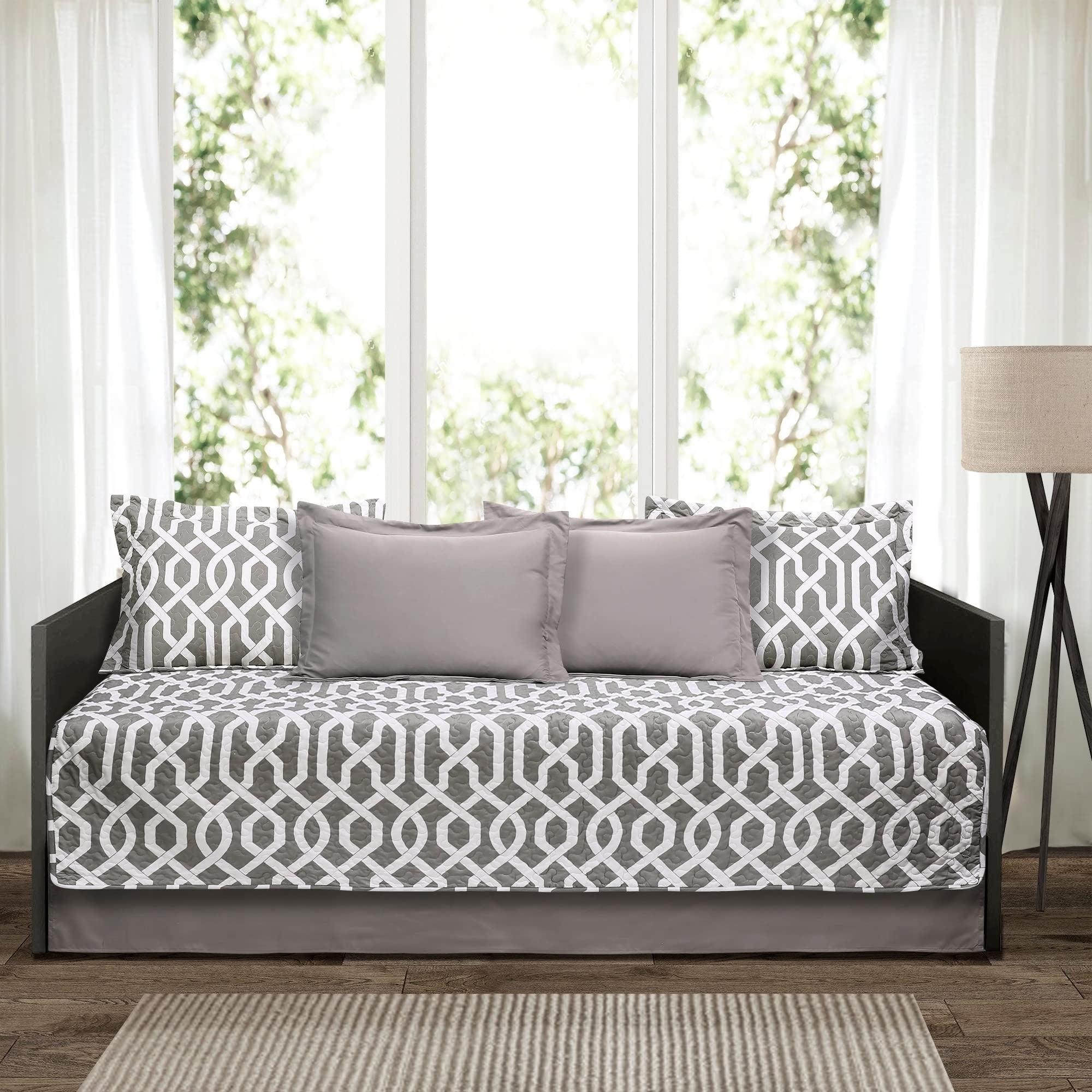 Edward Trellis Patterned 6 Piece Daybed Cover Set