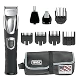 USA Rechargeable Lithium Ion All in One Beard Trimmer for Men with Detail and Ear & Nose Hair Trimmer Attachment – Model 9854-600B