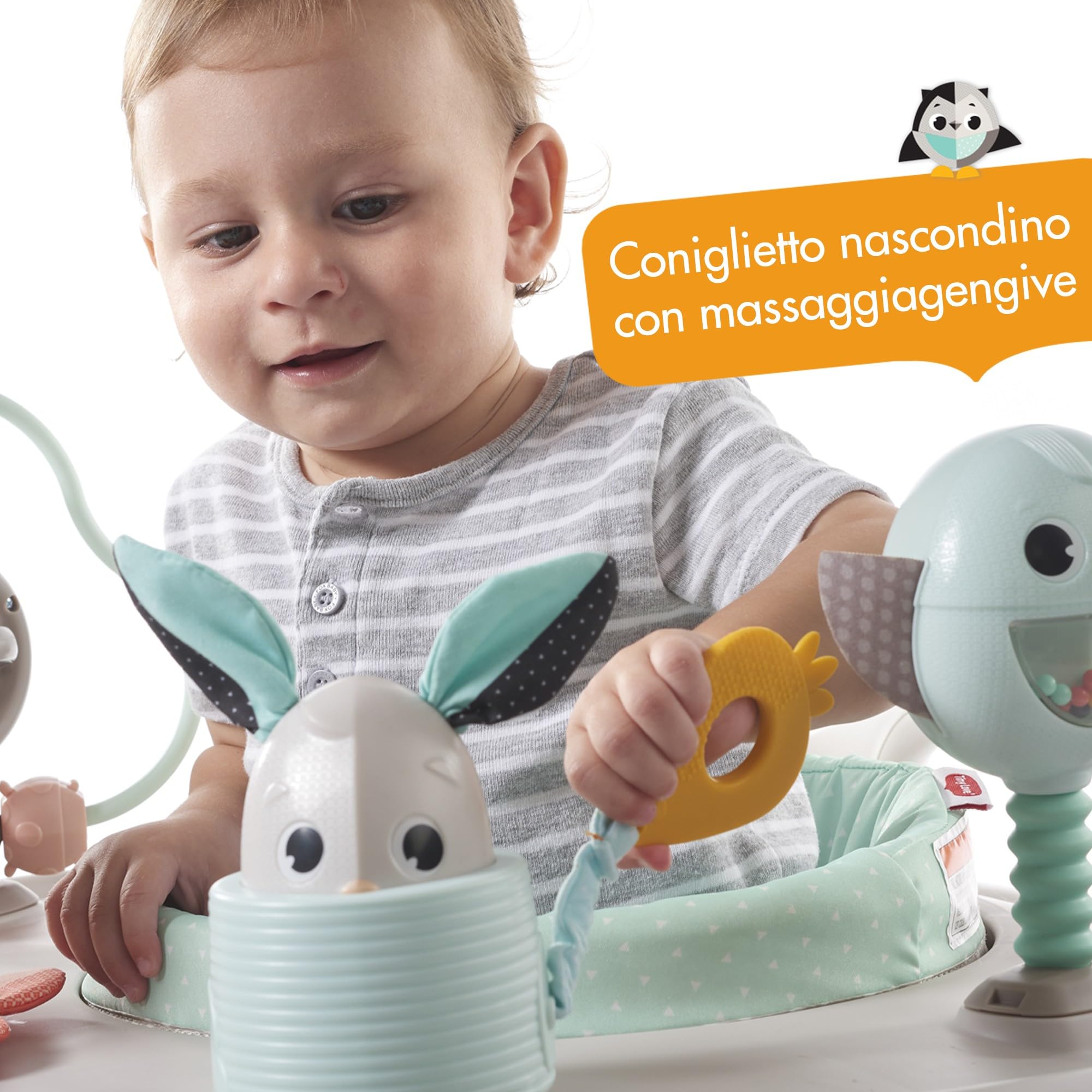 Tiny Love Mobilne centrum aktywności Here I Grow 4 w 1 z kolekcji Magiczna kraina od, siedzisko do skakania, chodzik, zabawka do pchania, od 6. miesiąca życia