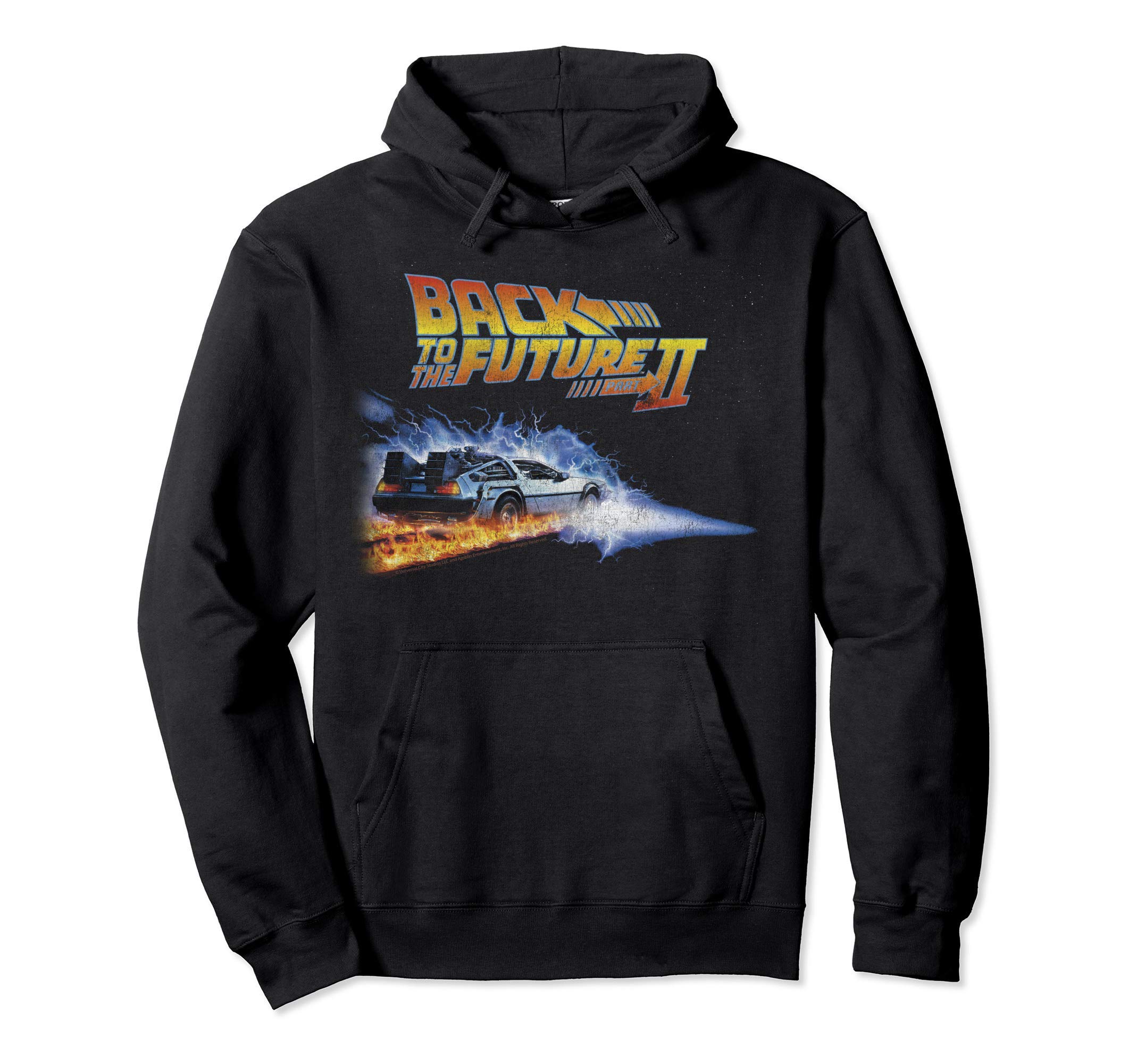 Back To the Future Two Flaming Tires Pullover Hoodie