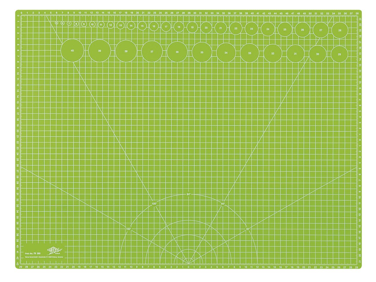 Wedo Cutting Mat 600 x 450 x 3 mm Green Apple