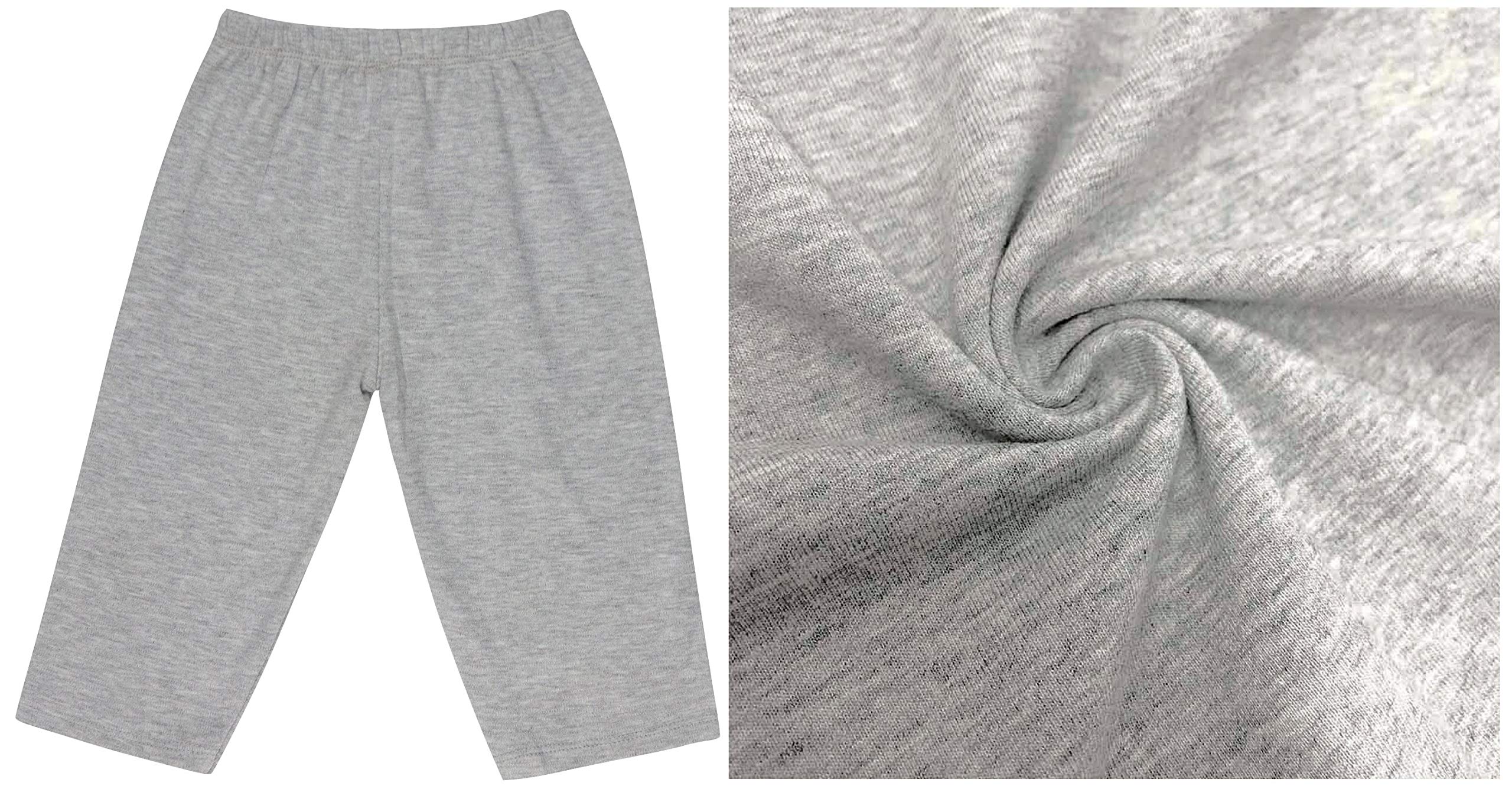 ToBeInStyle pantalón capri casual para niños, 4 unidades, ajuste relajado - Gris - 3-6 meses