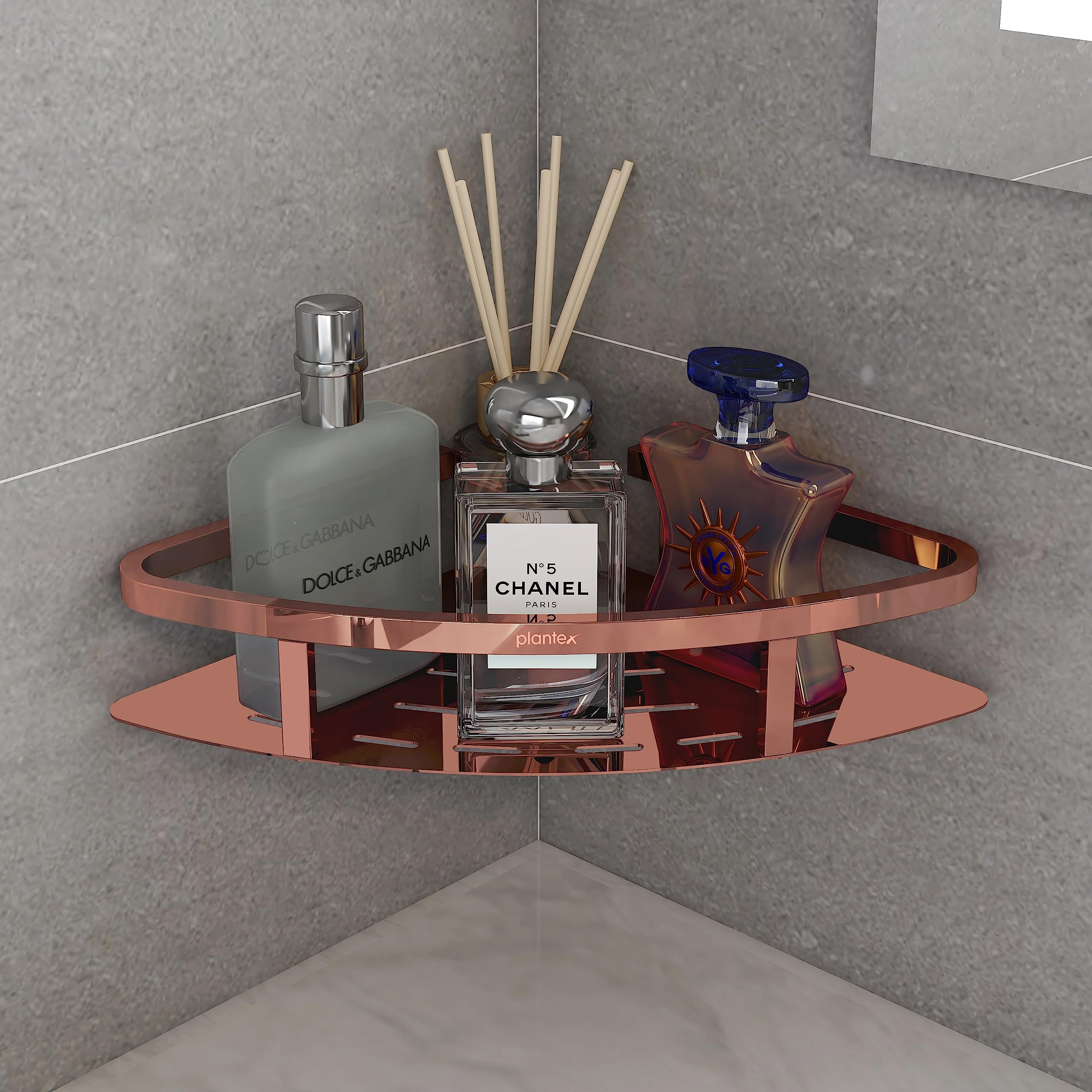 See full amazon price history chart for Plantex Corner Shelf for Bathroom Wall Mount/304 Grade Stainless Steel Bathroom Corner Shelf/Bathroom Accessories Holder for Wall (9x9 inches, PVD Rose Gold) Plantex Corner Shelf for Bathroom Wall Mount/304 Grade Stainless Steel Bathroom Corner Shelf/Bathroom Accessories Holder for Wall (9x9 inches, PVD Rose Gold) (B0C43K8YLQ) Amazon Price History, Amazon Price Tracker