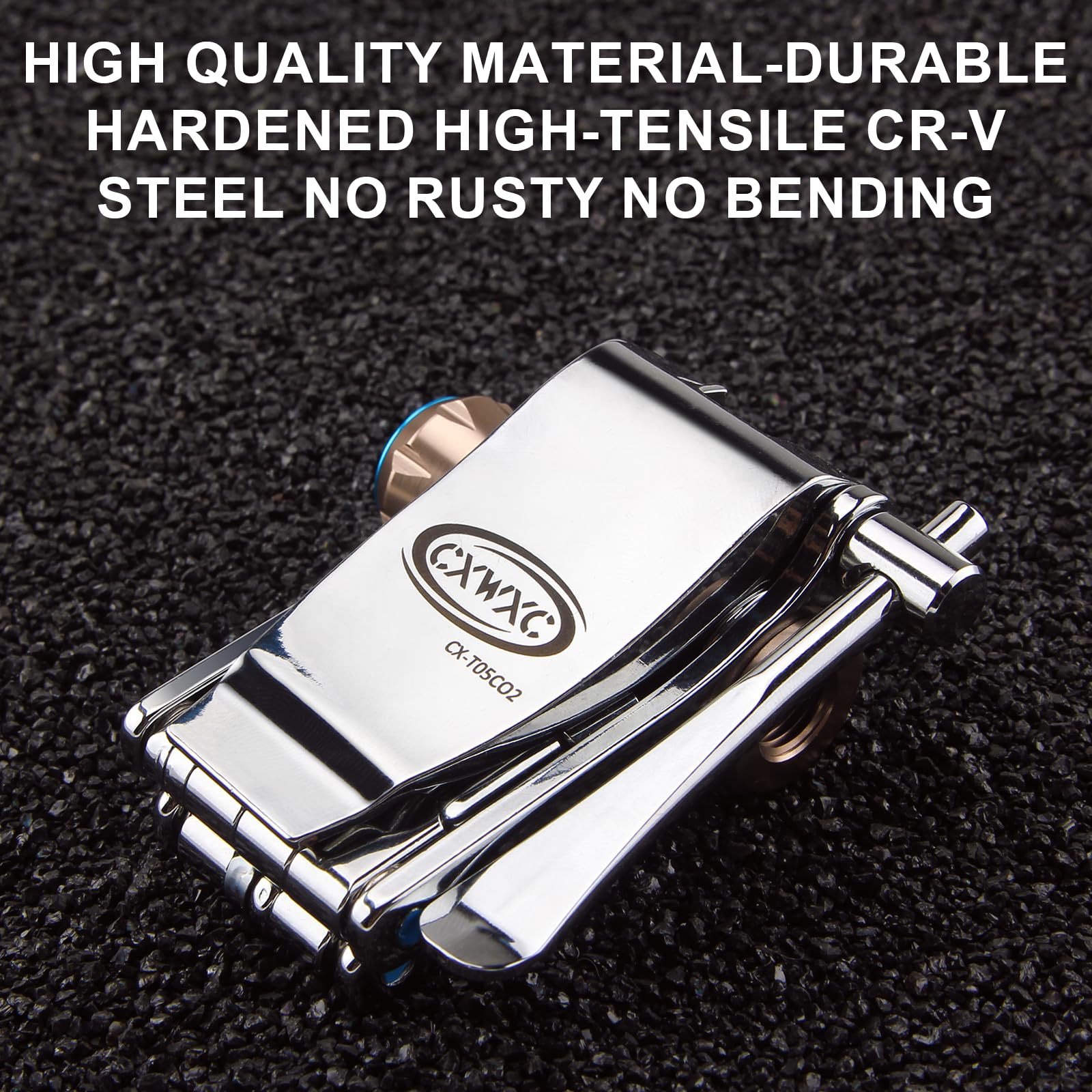 CXWXC Outil multifonction pour vélo avec pompe à cartouche de CO2, kit d'outils multifonctions, compact et léger, pour vélo de route, VTT, vélo de ville