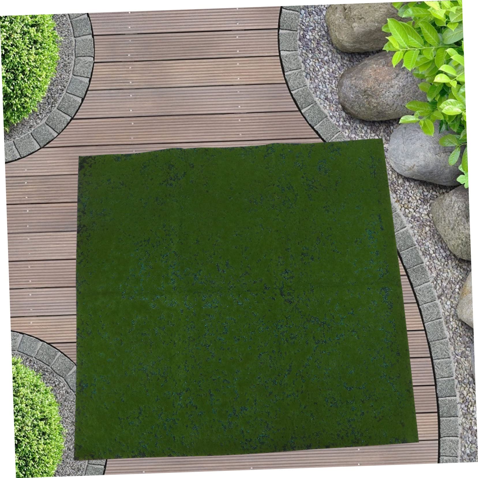 TOYANDONA Alfombra de Musgo Artificial Realista de Perlón y Seda