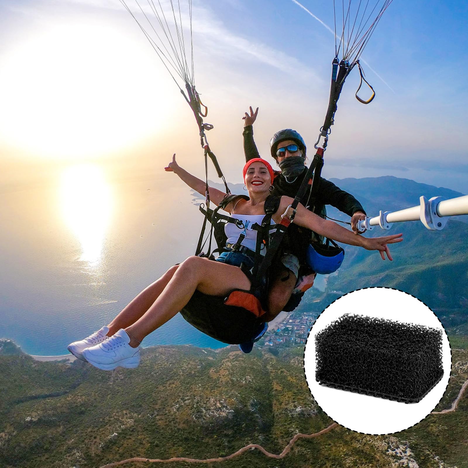 6 Mic Muff Per Insta360 X4 - Protezione Antivento Microfono | Schiuma Fonoassorbente - Foto 1