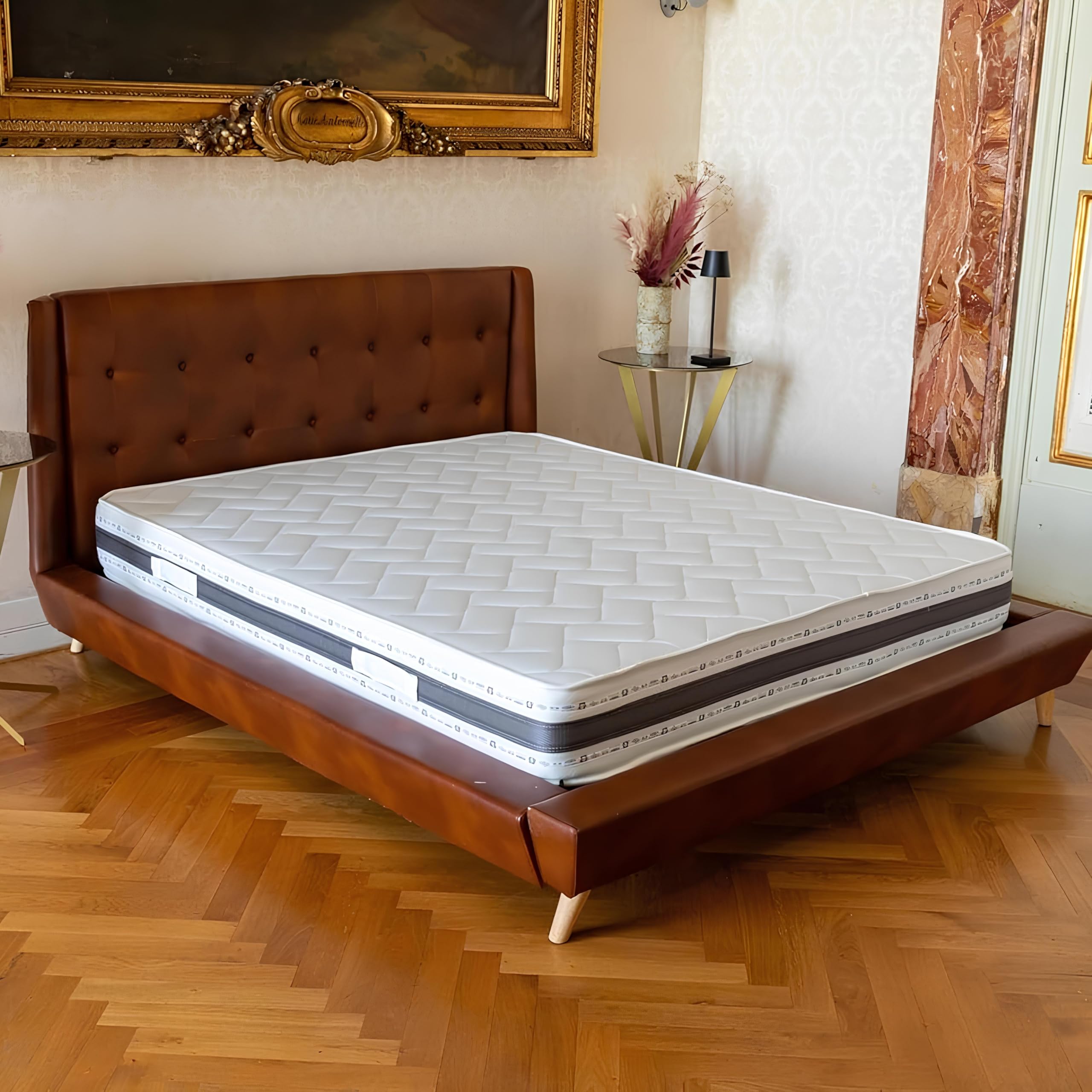 MUUN - Materasso 90x200 cm, Singolo, Altezza 21 cm, In Memory Foam, Anallergico e Ipoallergenico, Isola il Movimento, Bassa Manutenzione, Flessibile e Morbido, GARANTITO 20 ANNI, Mod. IRIS