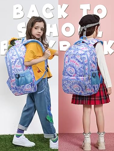 Miniatura 8 de BLUEFAIRY Mochilas infantiles para niñas y niños, regalos de regreso a la escuela para niños, primaria, primaria, escuela secundaria, Violeta claro