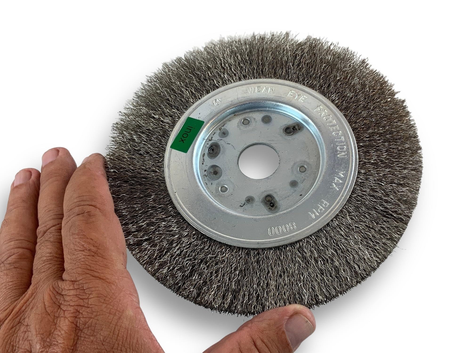 Kibros Brosse circ. touret INOX fil souple Ø 150 mm 1 rang