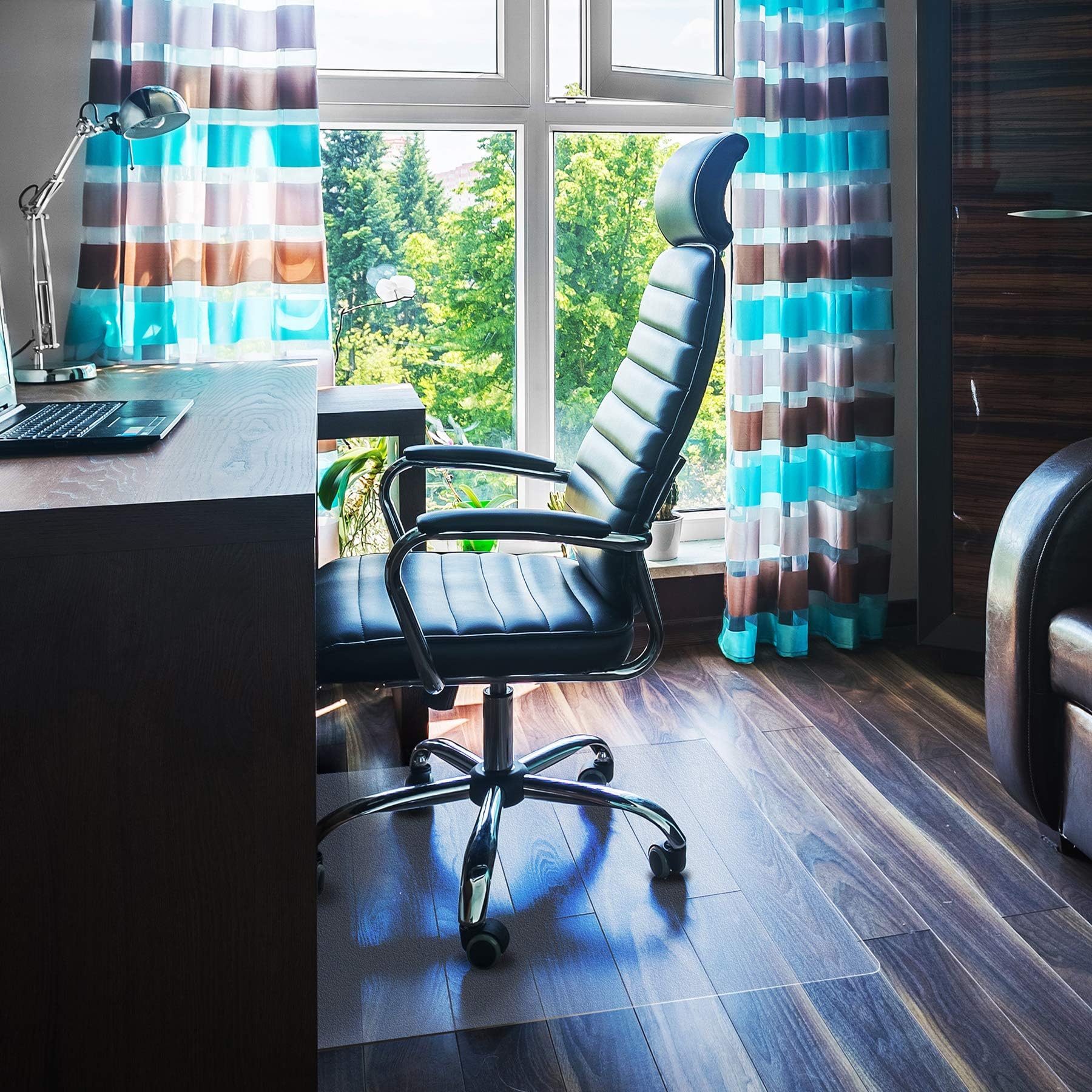 Floortex Chair Mat for Hard Floors Polycarbonate Clear, 120cm x 120cm, FR1212119ER