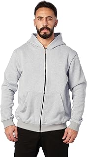 سويت شيرت شتوي بأكمام طويلة وسوستة للرجال من ريفين لون أزرق سماوي