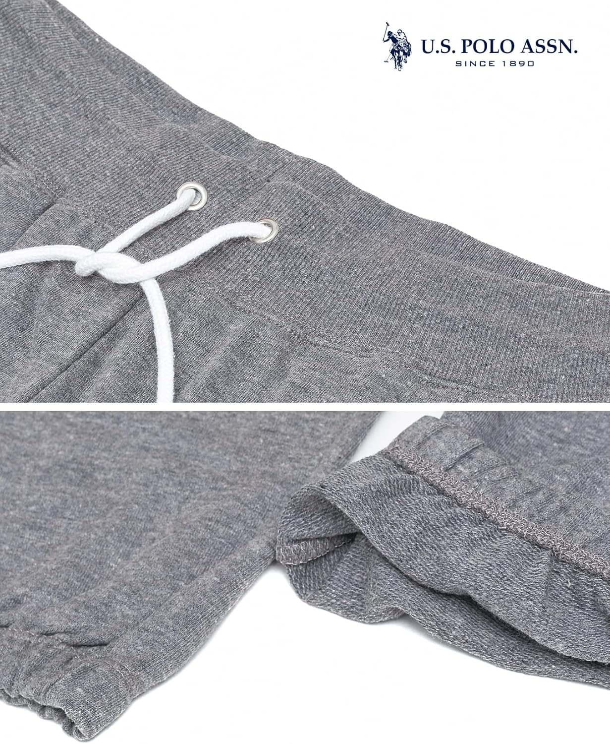 U.S. Polo Assn. Womens Sweatpants - French Terry Lounge Pants Sweats - Breathable, Comfy Joggers for Women No Pockets - Image 6