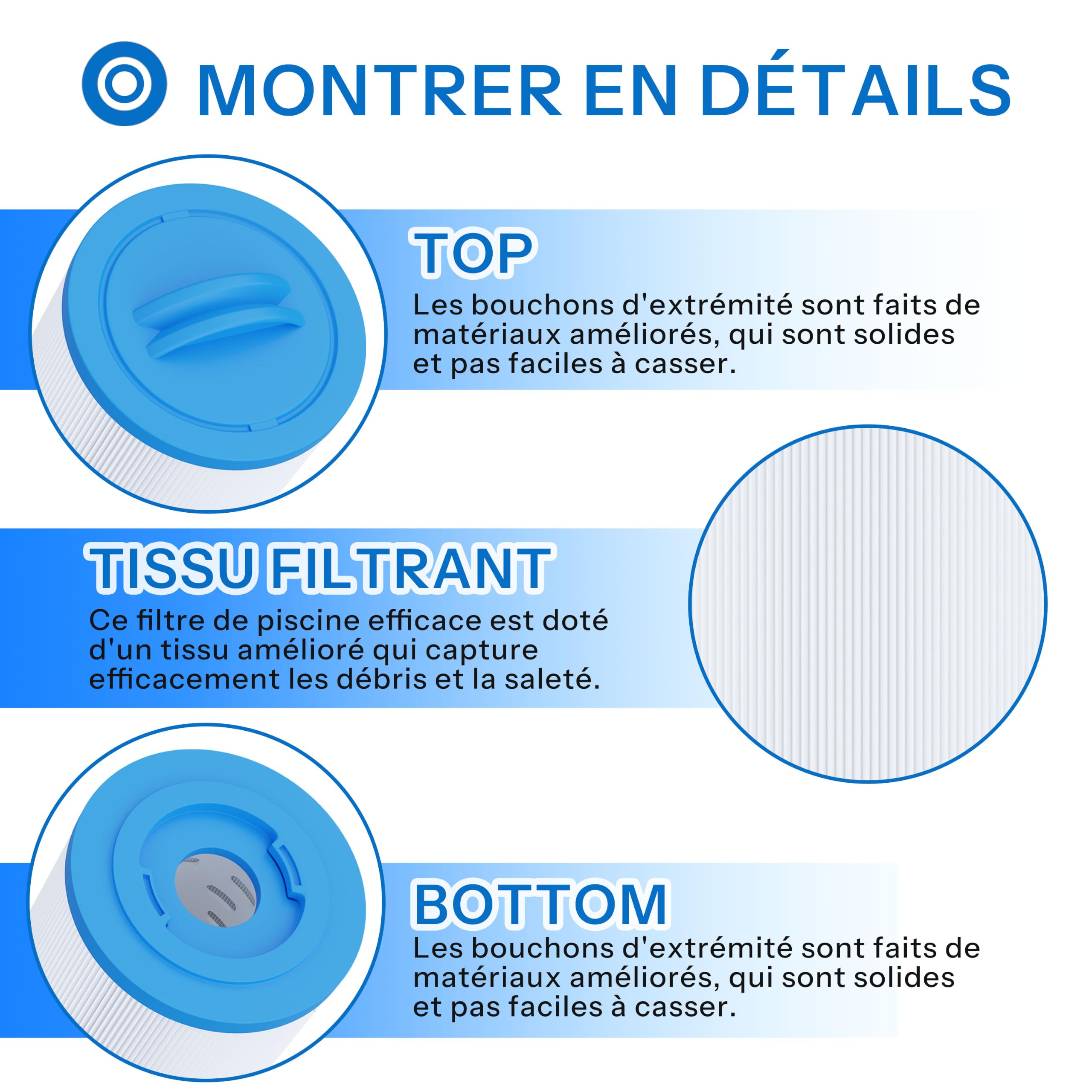 Hot Tub - Filtro de repuesto para Vortex Spas a partir de 2016, VX30, Vortex Spa Camlock Filtro, 2 paquetes